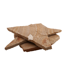 Плитняк песчаник "Радуга" с разводами 3 см
